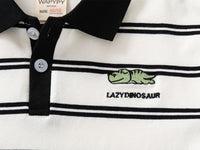 Load image into Gallery viewer, Baby Kid Boys Striped Cartoon Embroidered Polo Shirts Wholesale 230303211
