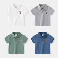 Load image into Gallery viewer, Baby Kid Boys Cartoon Embroidered Polo Shirts Wholesale 230303236
