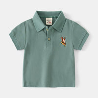Load image into Gallery viewer, Baby Kid Boys Cartoon Embroidered Polo Shirts Wholesale 230303236
