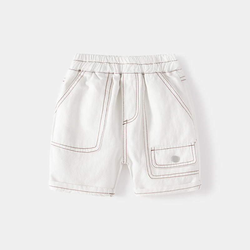 Baby Kid Boys Solid Color Shorts Wholesale 230303247