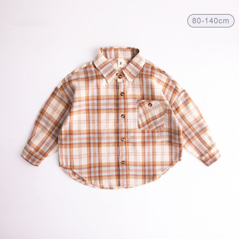 Baby Kid Boys Checked Shirts Wholesale 230303262