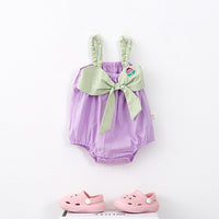 Load image into Gallery viewer, Baby Girls Checked Rompers Wholesale 230303269

