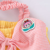 Load image into Gallery viewer, Baby Girls Checked Rompers Wholesale 230303269
