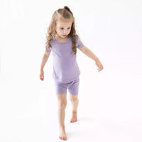 Load image into Gallery viewer, 2 Pieces Set Baby Kid Unisex Solid Color T-Shirts And Shorts Wholesale 230303274

