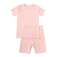 Load image into Gallery viewer, 2 Pieces Set Baby Kid Unisex Solid Color T-Shirts And Shorts Wholesale 230303274
