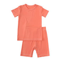Load image into Gallery viewer, 2 Pieces Set Baby Kid Unisex Solid Color T-Shirts And Shorts Wholesale 230303274

