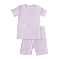 Load image into Gallery viewer, 2 Pieces Set Baby Kid Unisex Solid Color T-Shirts And Shorts Wholesale 230303274
