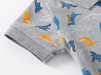 Load image into Gallery viewer, Baby Kid Boys Dinosaur Cartoon Print Polo Shirts Wholesale 230303277
