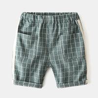 Load image into Gallery viewer, Baby Kid Boys Color-blocking Checked Shorts Wholesale 230303280
