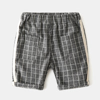 Load image into Gallery viewer, Baby Kid Boys Color-blocking Checked Shorts Wholesale 230303280
