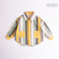 Load image into Gallery viewer, Baby Kid Boys Striped Color-blocking Tops Wholesale 230303281
