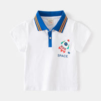 Load image into Gallery viewer, Baby Kid Boys Letters Color-blocking Print Polo Shirts Wholesale 230303284
