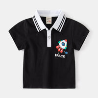 Load image into Gallery viewer, Baby Kid Boys Letters Color-blocking Print Polo Shirts Wholesale 230303284
