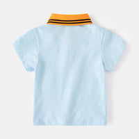 Load image into Gallery viewer, Baby Kid Boys Letters Color-blocking Print Polo Shirts Wholesale 230303284
