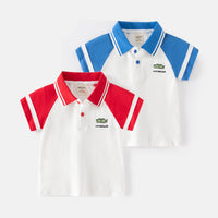 Load image into Gallery viewer, Baby Kid Boys Color-blocking Polo Shirts Wholesale 230303308
