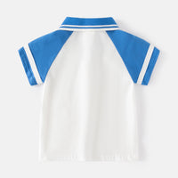 Load image into Gallery viewer, Baby Kid Boys Color-blocking Polo Shirts Wholesale 230303308

