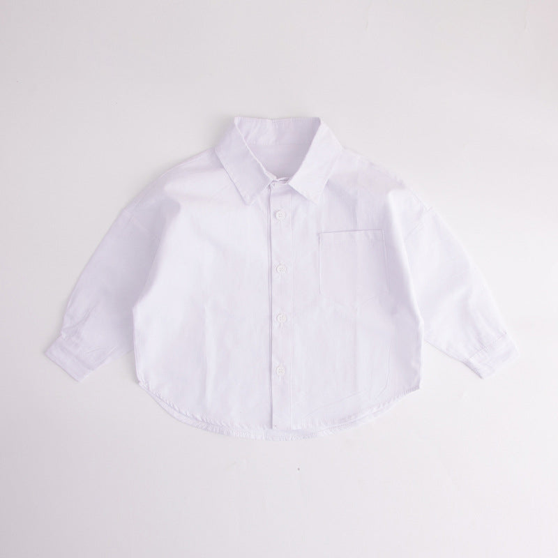 Baby Kid Boys Solid Color Shirts Wholesale 230303313