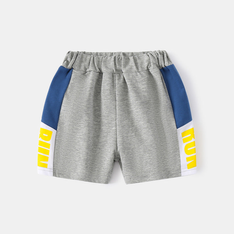 Baby Kid Boys Letters Color-blocking Shorts Wholesale 230303326