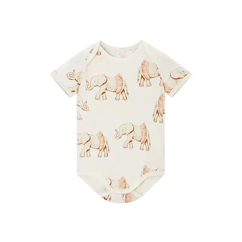 Baby Unisex Animals Print Rompers Wholesale 230303334