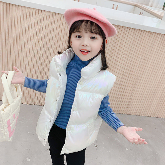 Baby Kid Girls Solid Color Vests Waistcoats Wholesale 23030701
