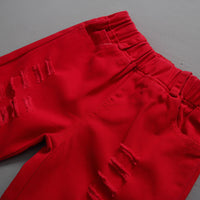 Load image into Gallery viewer, 2 Pieces Set Baby Kid Boys Color-blocking Flower Print Shirts And Ripped Shorts Wholesale 23030801
