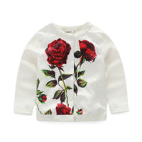 Load image into Gallery viewer, 3 Pieces Set Baby Kid Girls Flower Print T-Shirts Jackets Outwears And Ripped Pants Wholesale 23030802
