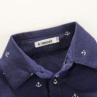 Load image into Gallery viewer, 2 Pieces Set Baby Kid Boys Cartoon Print Polo Shirts And Solid Color Shorts Wholesale 23030804
