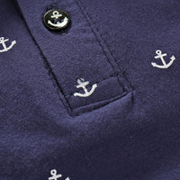 Load image into Gallery viewer, 2 Pieces Set Baby Kid Boys Cartoon Print Polo Shirts And Solid Color Shorts Wholesale 23030804
