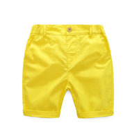 Load image into Gallery viewer, 2 Pieces Set Baby Kid Boys Checked Shirts And Solid Color Shorts Wholesale 23030805
