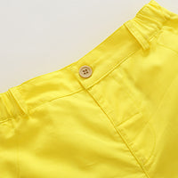 Load image into Gallery viewer, 2 Pieces Set Baby Kid Boys Checked Shirts And Solid Color Shorts Wholesale 23030805
