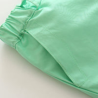 Load image into Gallery viewer, 2 Pieces Set Baby Kid Boys Checked Shirts And Solid Color Shorts Wholesale 23030805
