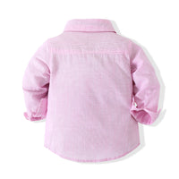 Load image into Gallery viewer, 2 Pieces Set Baby Boys Solid Color Bow Shirts And Rompers Wholesale 23030807
