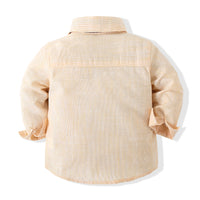 Load image into Gallery viewer, 2 Pieces Set Baby Boys Solid Color Bow Shirts And Rompers Wholesale 23030807
