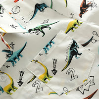 Load image into Gallery viewer, Kid Boys Letters Dinosaur Print Shirts Wholesale 23030808
