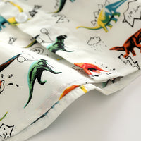 Load image into Gallery viewer, Kid Boys Letters Dinosaur Print Shirts Wholesale 23030808
