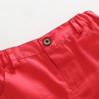 Load image into Gallery viewer, 2 Pieces Set Baby Boys Striped Polo Shirts And Solid Color Shorts Wholesale 23030810
