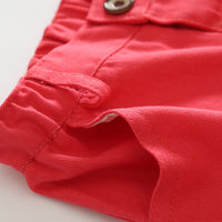 Load image into Gallery viewer, 2 Pieces Set Baby Boys Striped Polo Shirts And Solid Color Shorts Wholesale 23030810
