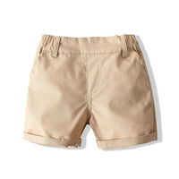 Load image into Gallery viewer, 2 Pieces Set Baby Boys Striped Rompers And Solid Color Shorts Wholesale 23030811
