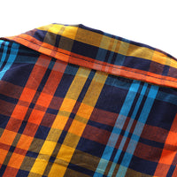 Load image into Gallery viewer, 2 Pieces Set Kid Boys Checked Shirts And Solid Color Shorts Wholesale 23030812
