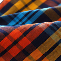 Load image into Gallery viewer, 2 Pieces Set Kid Boys Checked Shirts And Solid Color Shorts Wholesale 23030812
