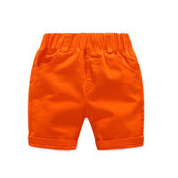 Load image into Gallery viewer, 2 Pieces Set Kid Boys Checked Shirts And Solid Color Shorts Wholesale 23030812
