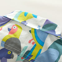 Load image into Gallery viewer, 2 Pieces Set Kid Boys Beach Print Shirts And Solid Color Shorts Wholesale 23030813
