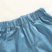 Load image into Gallery viewer, 2 Pieces Set Kid Boys Beach Print Shirts And Solid Color Shorts Wholesale 23030813
