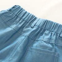 Load image into Gallery viewer, 2 Pieces Set Kid Boys Beach Print Shirts And Solid Color Shorts Wholesale 23030813
