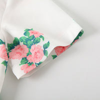 Load image into Gallery viewer, 2 Pieces Set Baby Kid Boys Flower Bow Print Shirts And Solid Color Rompers Wholesale 230308162
