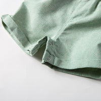 Load image into Gallery viewer, 2 Pieces Set Baby Boys Solid Color Bow Shirts And Rompers Wholesale 230308164
