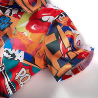 Load image into Gallery viewer, 2 Pieces Set Kid Boys Letters Cartoon Print Shirts And Shorts Wholesale 230308166
