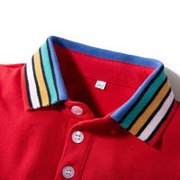 Load image into Gallery viewer, 2 Pieces Set Baby Kid Boys Striped Polo Shirts And Solid Color Shorts Wholesale 230308191
