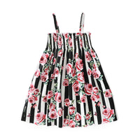 Load image into Gallery viewer, Kid Girls Striped Flower Print Dresses Wholesale 23030820
