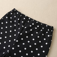 Load image into Gallery viewer, 2 Pieces Set Kid Girls Solid Color Print T-Shirts And Polka dots Pants Wholesale 230308220
